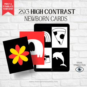 High contrast new born cards