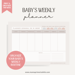 baby's weekly planner