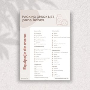 Packing checklist para bebés