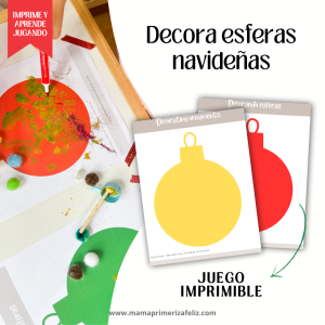 Actividad navideña: Decorando esferas