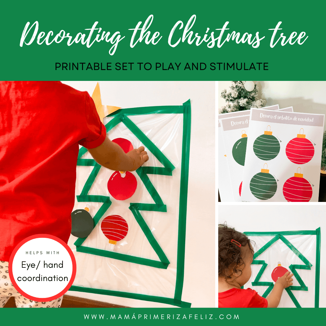 Decorate the Christmas tree Mama Primeriza Feliz