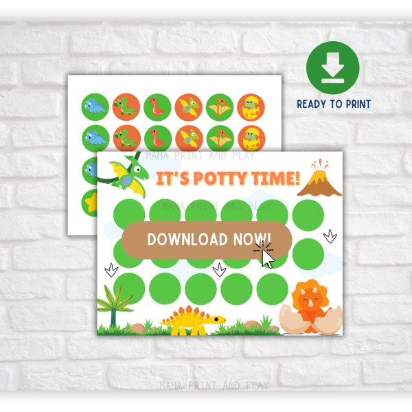 Tabla de entrenamiento para ir al baño edición Dinosaurios Haga que aprender a ir al baño sea MÁS FÁCIL con nuestro cuadro de recompensas para ir al baño. ¡Diseñado para motivar a tu pequeño a ir al baño muchas veces al día! Ya sea que recién esté comenzando o acercándose a la meta, nuestro gráfico está aquí para alentar cada éxito.
