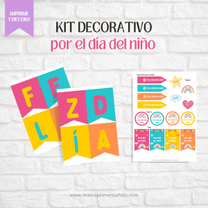 Kit decorativo por el día del niño