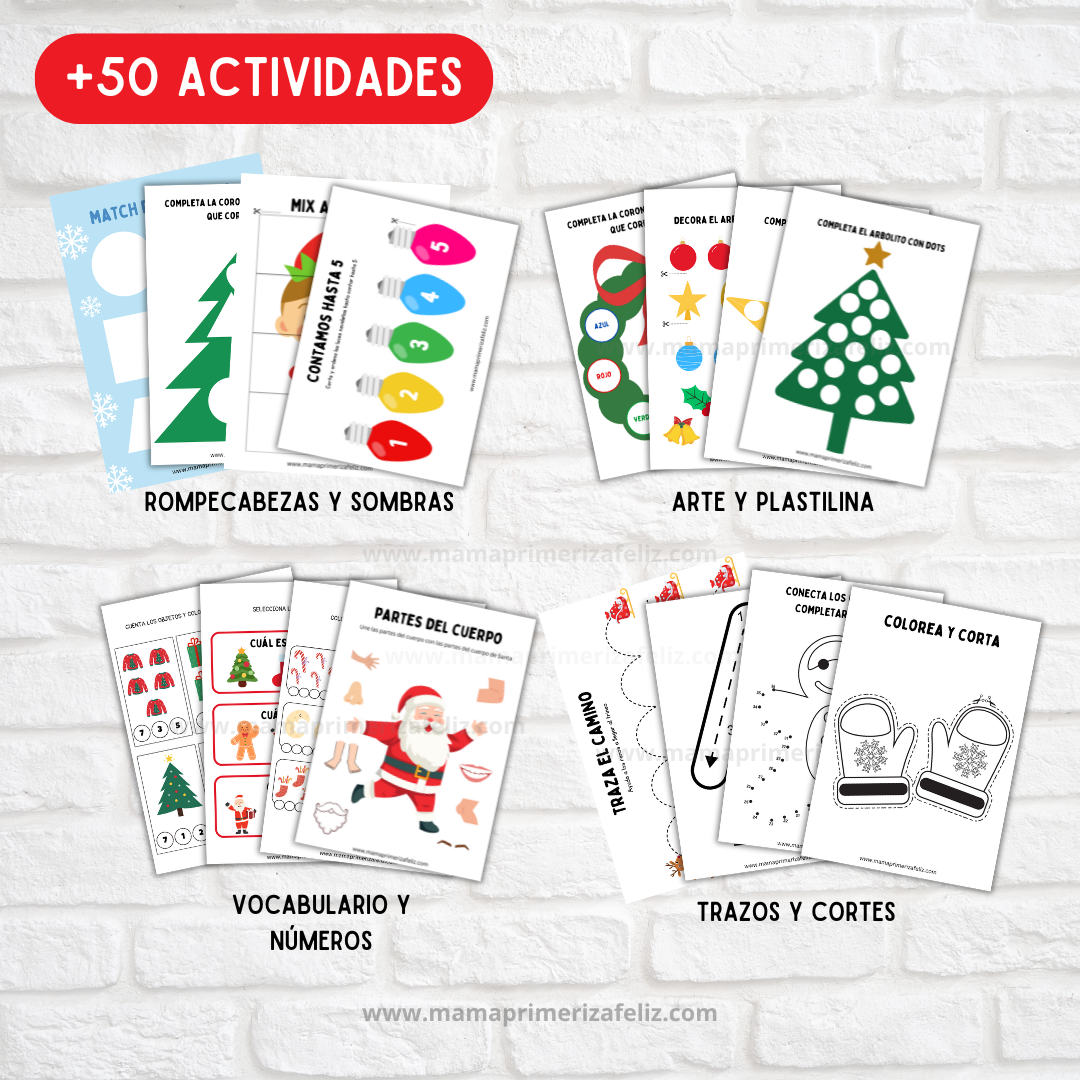 Libro de actividades de navidad