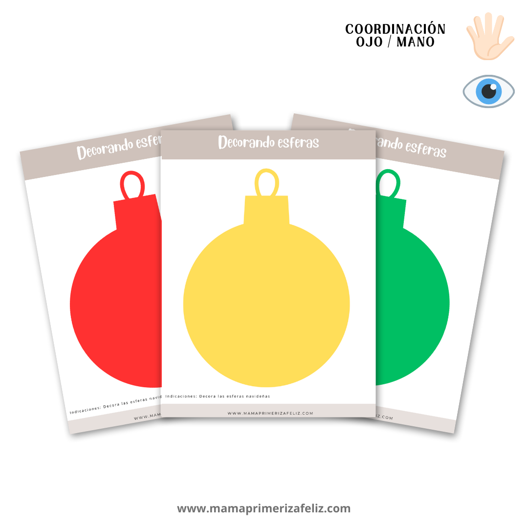 Actividad navideña decora esferas navideñas