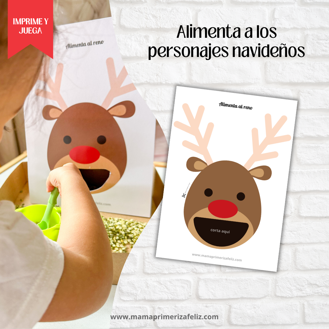 Juego alimenta a los personajes navideños
