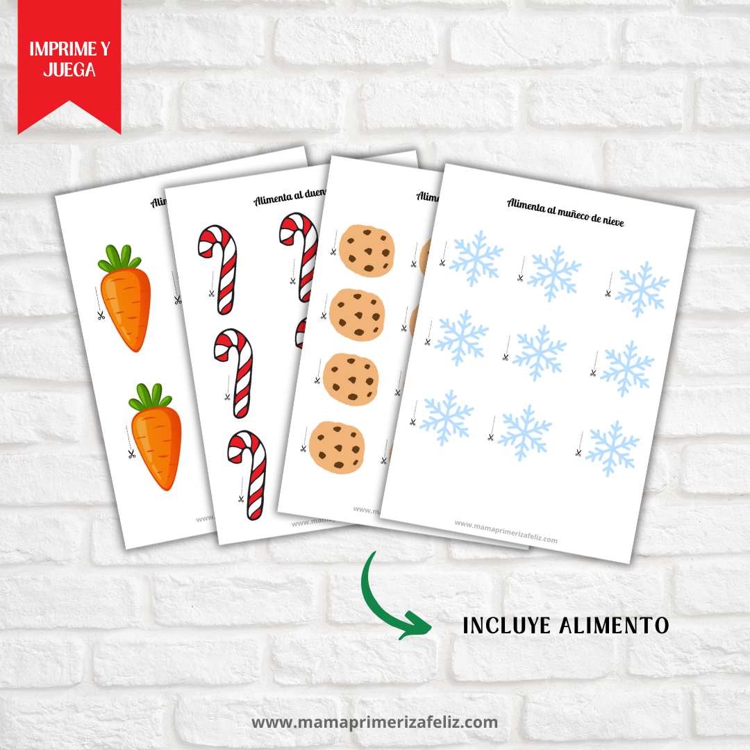 Juego alimenta a los personajes navideños