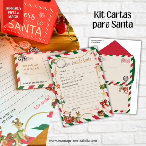 Kit imprimibe cartas para santa