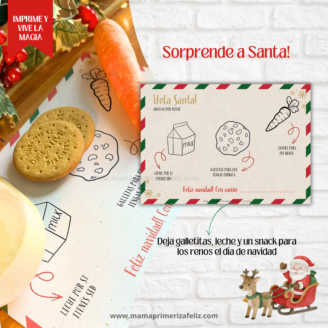 carta para papa noel imprimible