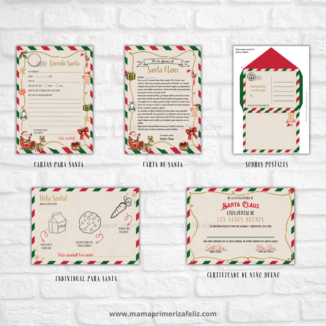 carta para santa claus imprimible