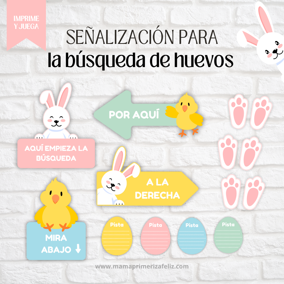 Señales de busqueda de huevos de pascua