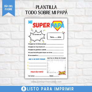 Todo acerca de mi super papá