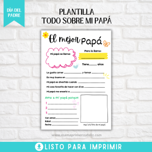 Plantilla todo sobre mi papá