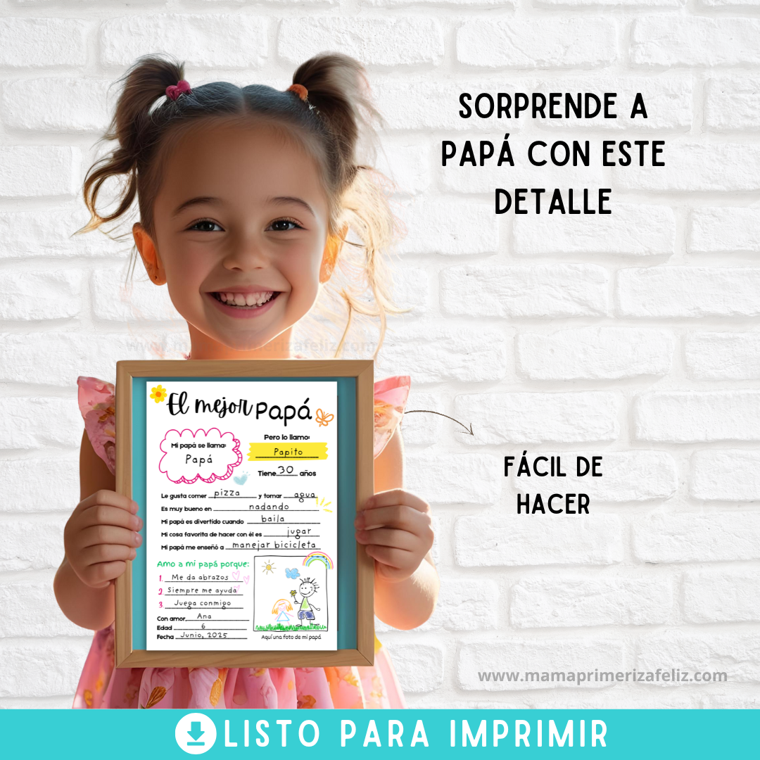 Plantilla todo sobre mi papá