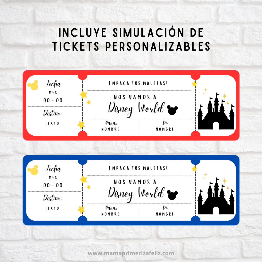 Cuenta regresiva para disney imprimible