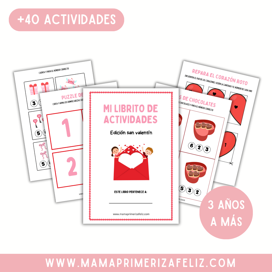 Librito de actividades Edición san valentín