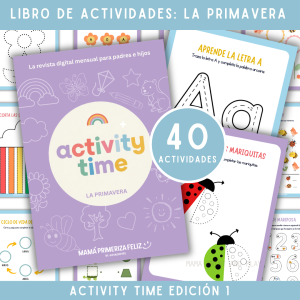Libro de actividades para niños de la Primavera